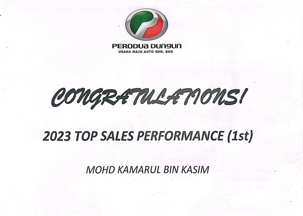 2023 Top Sales Performance
